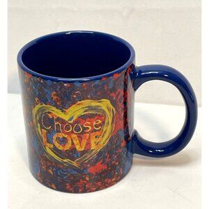 Penzey's Choose Love coffee mug cup 4" I will Vote 2024 save Democracy Planet